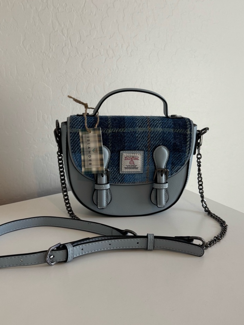 NWT Islander Harris Tweed Satchel
